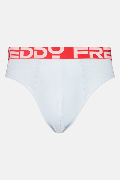 FREDDY Men Brand Logo Brief, Ice Blue