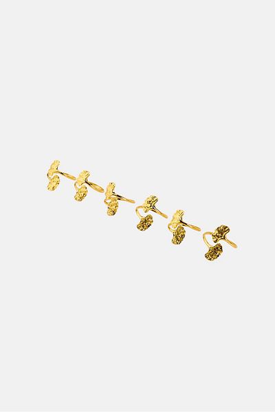 NANETTE LEPORE 6 Pieces Napkin Rings, Gold