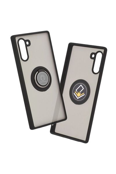 Dali Protective Case for Samsung Galaxy Note 10 4G/5G, Glinth Series, with Magnetic Ring, TPU, Black-Tran