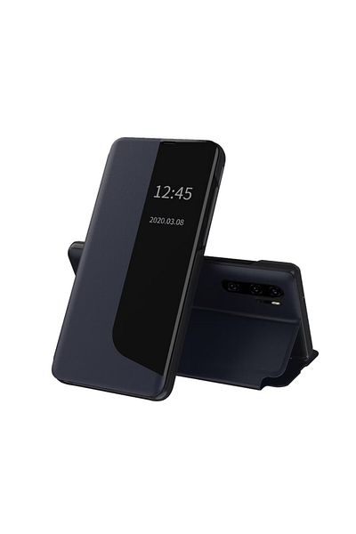 dalip Protective Flip Cover Compatible with Huawei P30 Pro, eFold, Leather, Blue