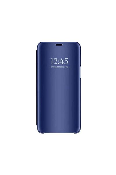 Dali Protective Flip Cover for Samsung Galaxy J3 2017, Clear View, Interactive, Blue