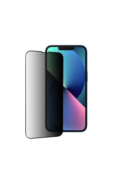 Dali Privacy Screen Protector compatible with Apple iPhone 13/13 Pro/14, Full Glue, Tempered Glass, Black