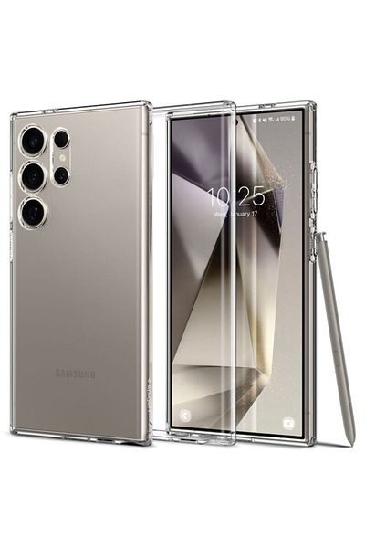 Dali Protective Case Compatible with Samsung Galaxy S24 Ultra, Liquid Crystal, Silicone, Transparent