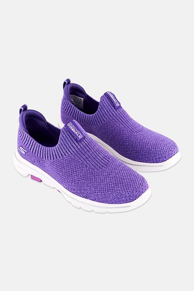 SKECHERS Women Go Walk 5 Slip On Outdoor Shoes, Lavender