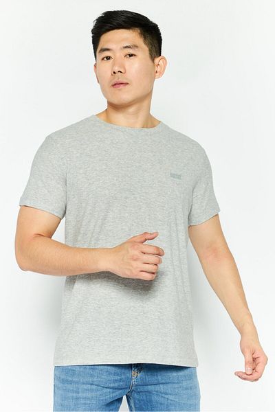 Diesel Men Crew Neck Short Sleeves Heather T-Shirt, Grey