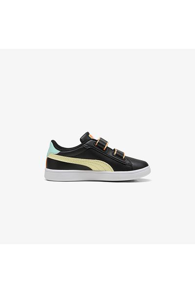 Puma Smash 3.0 Playdate Kids Black Sports Shoes