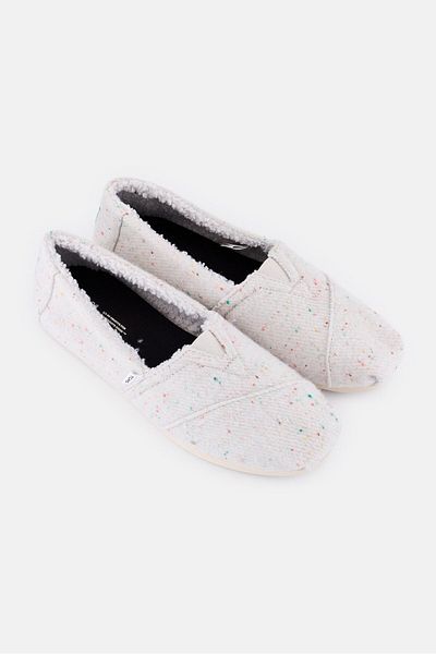 Toms Women Speckled Twill Slip On Shoes, Multicolor