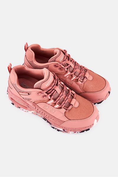 SKECHERS Women Uno Trail Cool Trek Lace Up Outdoor Shoes, Rose