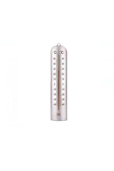 Dali Termometru de cameră, montat pe perete, 26,5x6,5cm, plastic, gri