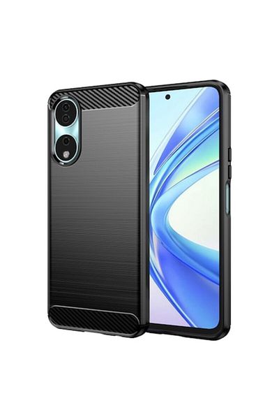 Dali Protective Case Compatible with Honor X7b 4G/5G/90 Smart, Carbon Silicone, Black