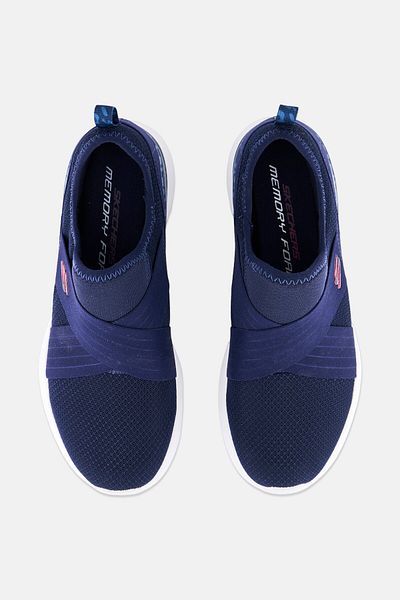 SKECHERS Women Natures View Slip On Outdoor Shoes, Navy Blue