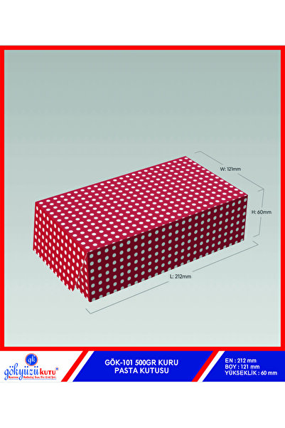 gk gökyüzü kutu karton ambalaj san. tic. ltd. şti. 500GR KURU PASTA KUTUSU 100 ADET