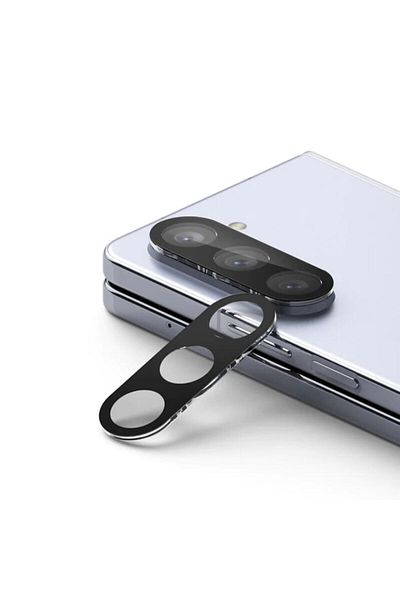 Dali Folie de protecție pentru cameră compatibilă cu Samsung Galaxy Z Fold 5 - Set de 2 folii, oțel inoxidabil și