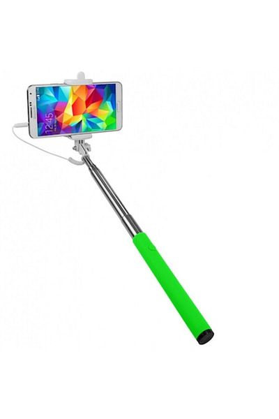 Dali Selfie stick for phone, 3.5mm Jack connectivity, green