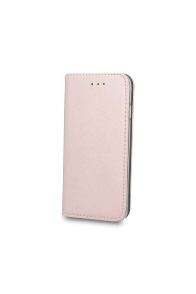 Dali Protective Flip Cover Compatible with LG K40, Smart Magnetic, Leather, Rose Gold