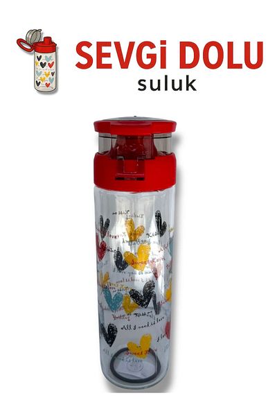 madam gold Water Flask Glass and Transparent Special Motivational Flask