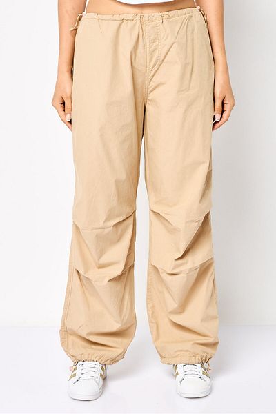 Koton Women Regular Fit Solid Jogger Pants, Tan