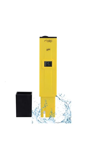 Dali Tester digital de pH cu funcție ATC, afișaj LCD, 3xLR44 incluse, galben-negru