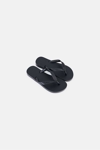 İpanema Kids Girl Brand Logo Slip On Slippers, Black
