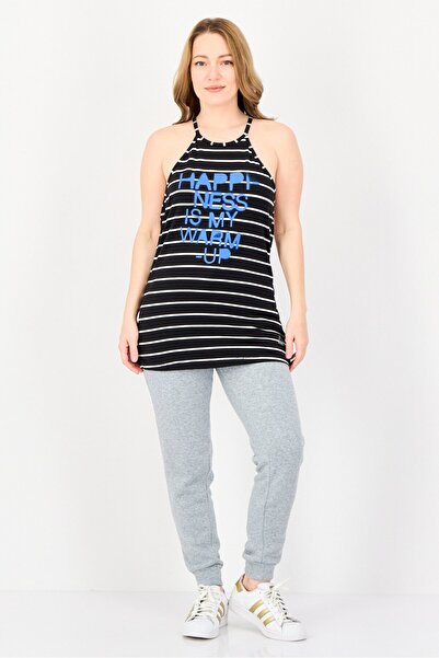 Reebok Women Round Neck Sleeveless Graphic Print Training Top, Multicolor