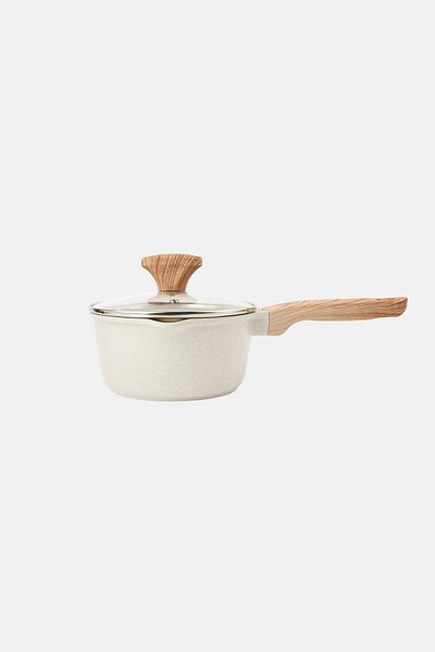 Kathy Ireland Cast Aluminum Non Stick Sauce Pan 18 cm, Grey