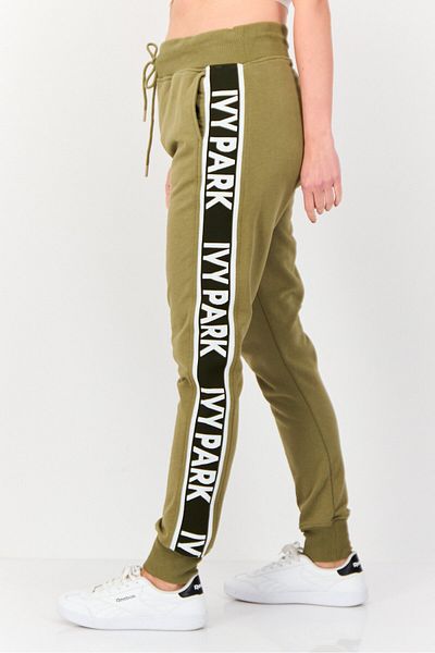 Ivy Park Women Sportswear Fit Brand Logo Outdoor Sweatpants, Olive