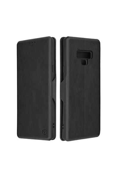 Dali Protective Flip Cover Case Compatible with Samsung Galaxy Note 9, Safe Wallet Plus, PU Leather, Blac