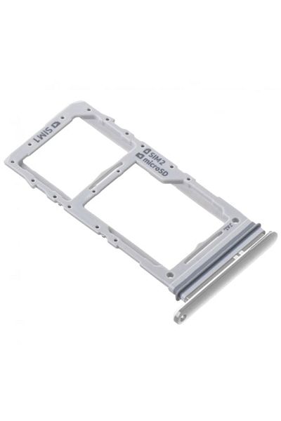 Dali Suport SIM compatibil cu Samsung Galaxy S20 Plus, Dual SIM, metal, Argintiu