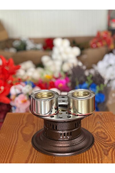 PEARSTORE Bakır Osmanlı Kamp Ocağı Kutu Jel Hediyeli!