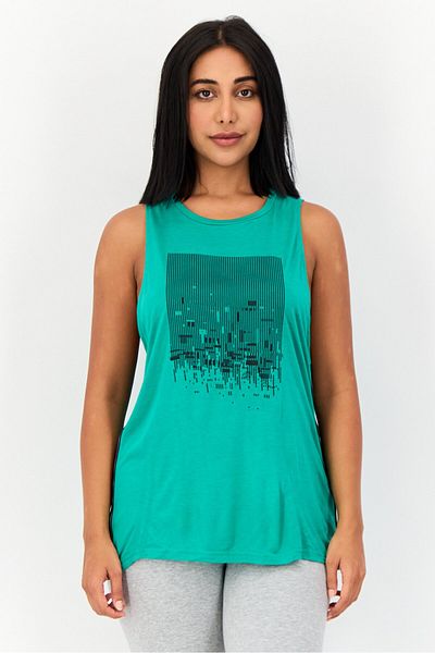 Reebok Women Sportswear Fit Sleeveless Training Top, Green