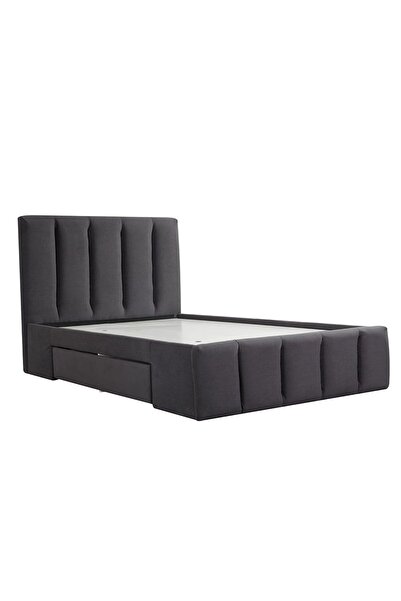 Danube Home Vista 120x200 Teen Single Bed with Drawers - Black L220xW131xH111cm