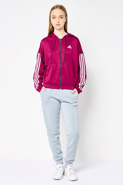 adidas Women Sportswear Fit Long Sleeves Outdoor Sweatshirt, Purple