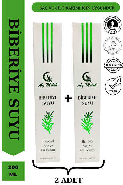 AYMELEK Biberiye Suyu (2 Adet) Dökülme Karşıtı ve Saç Uzamasını Destekleyici ...