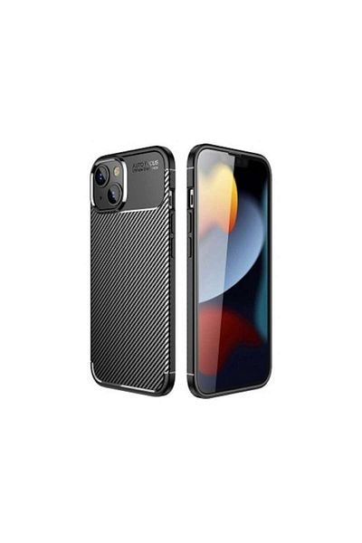 Dali Protective Case Compatible with Apple iPhone 13, Carbon Enviro, Silicone, Black