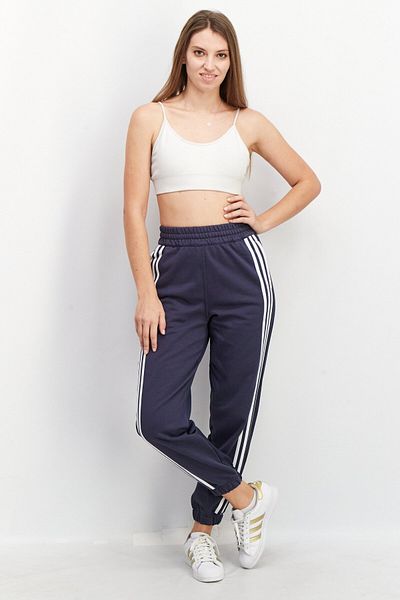 adidas Women Loose Fit Embroidered Logo Training Jogger Pants, Dark Grey