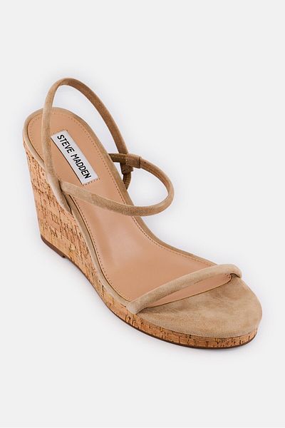 Steve Madden حذاء نسائي Udell-C سهل الارتداء بكعب إسفيني، لون بني