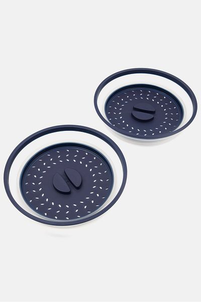 Phantom Chef Foldable Microwave Covers, Navy Blue