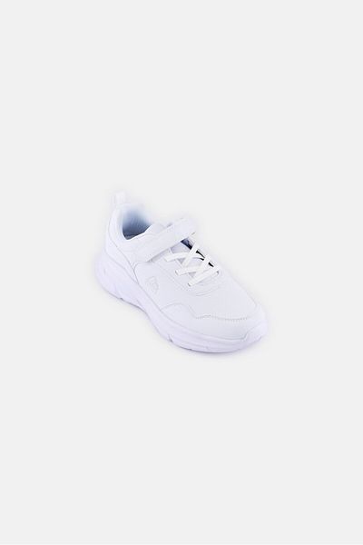 RBX Kids Boy Velcro Closure School Shoes, White