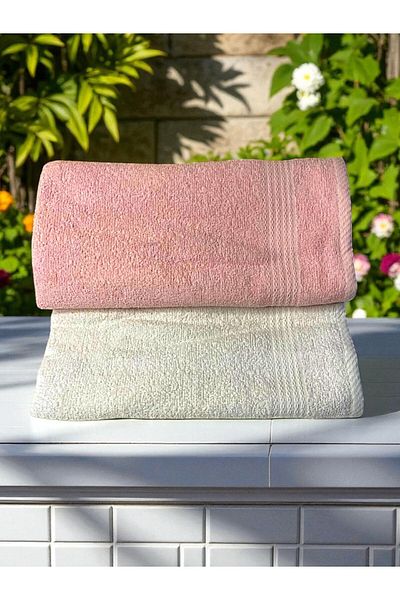 MixCotton Home Πετσέτα μπάνιου 100% βαμβακερή 2 τεμαχίων 70x140 cm