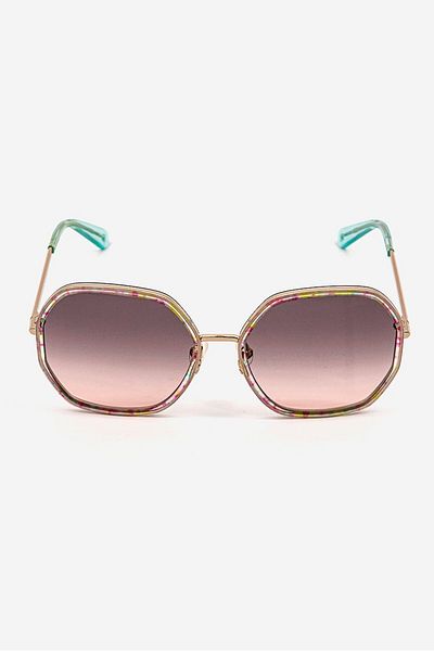 Kate Spade Women NICOLAGS UV Protection Sunglasses, Brown Combo