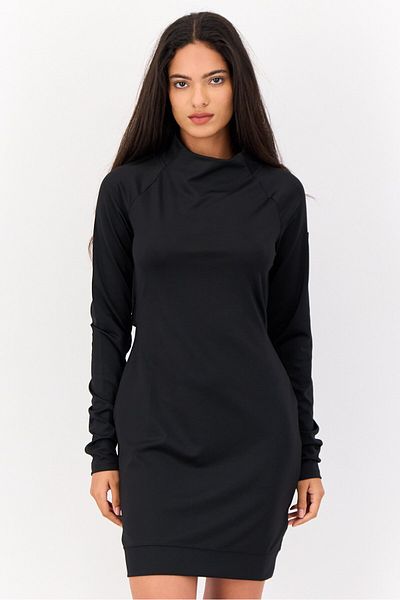 Reebok Women Sportswear Fit Long Sleeve Outdoor Dress, Black