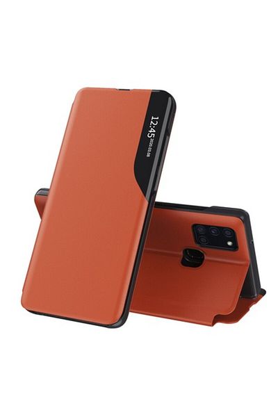 Dali Protective Flip Cover Compatible with Samsung Galaxy A21s, eFold, -leather, Orange
