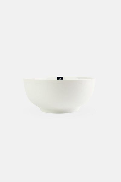 BIA Cordon Bleu Glazed Porcelain Solid Serving Bowl, White