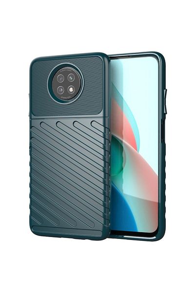 Dali Protective case compatible with Xiaomi Redmi Note 9T 5G, Thunder Case, textured, silicone, green