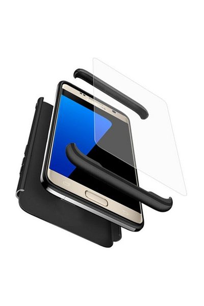 Dali 360 Protective Case Compatible with Samsung Galaxy S7, Screen Protector Included, Black