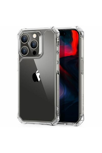 Dali Protective Case Compatible with Apple iPhone 15 Pro Max, Air Armor, Reinforced Edges, Silicone, Tran
