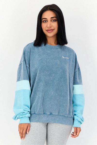 Champion Women Sportswear Fit Long Sleeve Outdoor Sweatshirts, Acid Blue