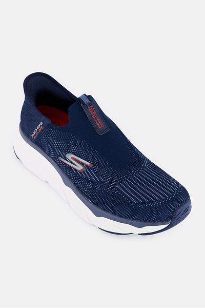 SKECHERS Men Max Cushioning Elite Advantageous Slip On Running Shoes, Navy