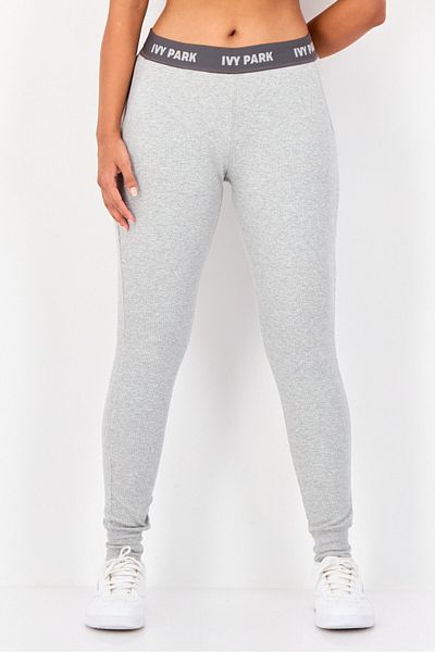 Ivy Park Women Sportswear Fit Brand Logo Leggings, Grey