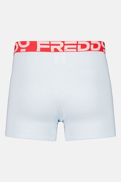 FREDDY Men Brand Logo Boxer, Ice Blue